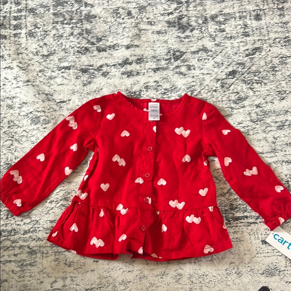 Carter's Red Heart Kids Shirt